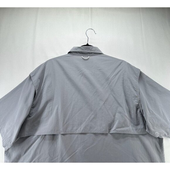 World Wide Sportsman Shirt Men 2XL Utility Button Down Vented Fishing Nylon Gray - Picture 5 of 11